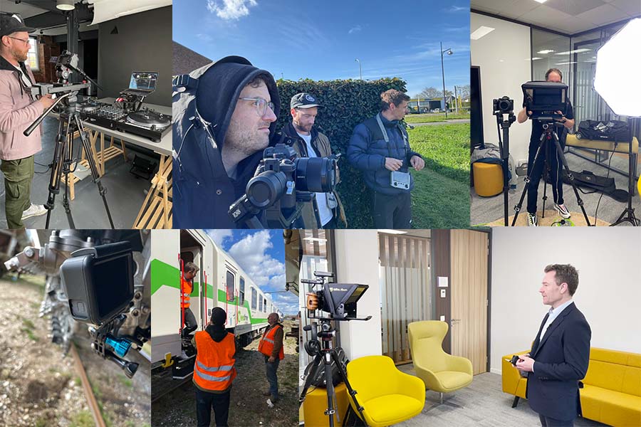 BTS shots from video shoots